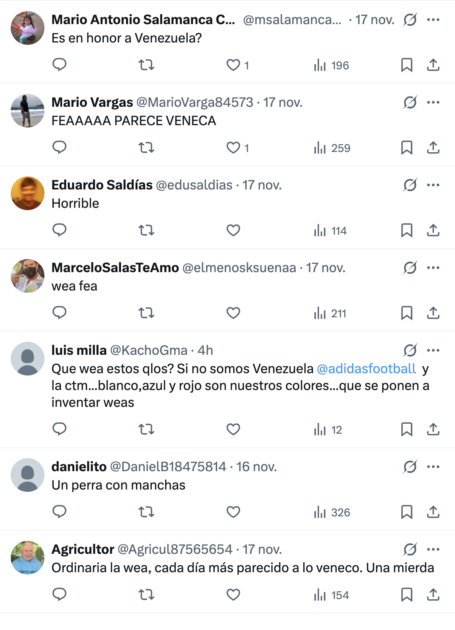 Filtran que nueva camiseta de la Selección Chilena es de inédito color: "copia de la de Venezuela"